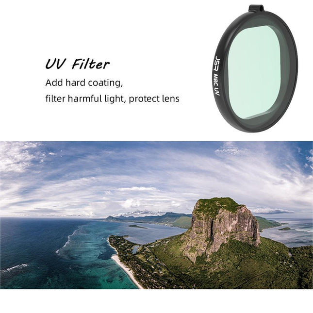 4-In-1 Round Lens Filter For Gopro Hero8 - Uv Cpl Nd4 Nd8