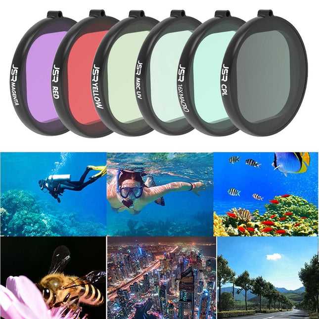 6-In-1 Round Diving Lens Filter For Gopro Hero8