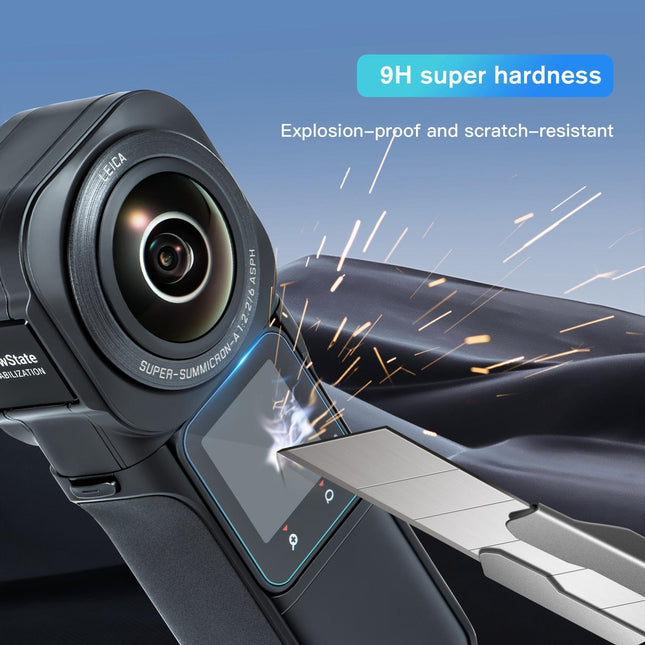 Tempe Glass Screen Film For Insta360 One Rs 1 Inch 360 Edition - 2 Pack