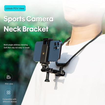 Neck Camera Holder For Hands-Free Vlogging And Fpv Recording