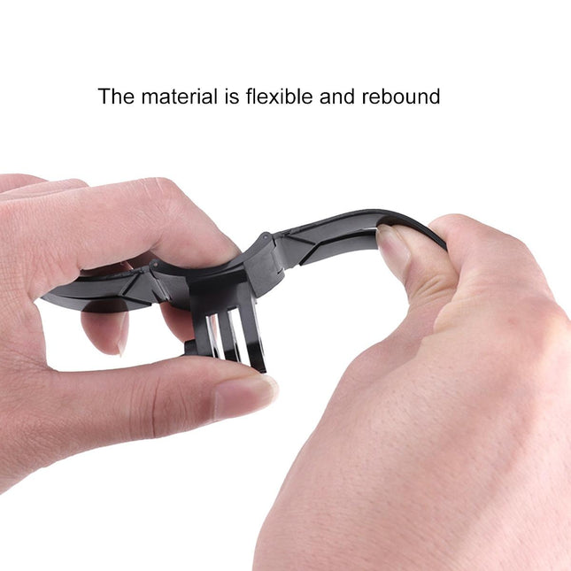 Foldable Action Camera Helmet Mount Kit With J Hook And Phone Clamp
