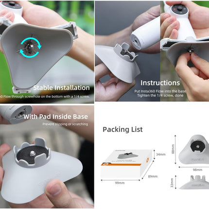 Insta360 Flow Gimbal Tripod Base Stand - Plastic