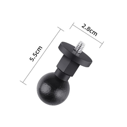 Universal 25Mm Ball Head Adapter For 1 / 4 Screws