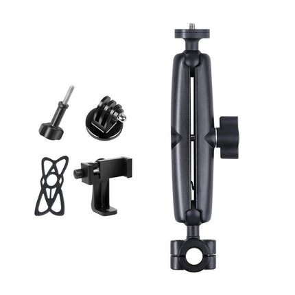 25Mm Ballhead Car Seat Mount For Action Cameras With Phone Clamp And Anti-Lost Case