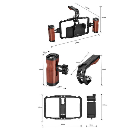 Smartphone Video Rig With Stabilizer Handles For Vlogging And Live Broadcast