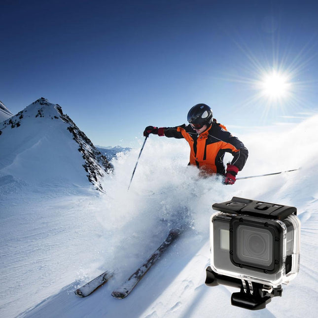 Protective Case For Gopro Hero6 / 5 With Skeleton Housing Buckle Mount And Screw