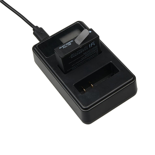 Usb Charger For Xiaoyi 4K Camera With Dual Batteries And Lcd Display