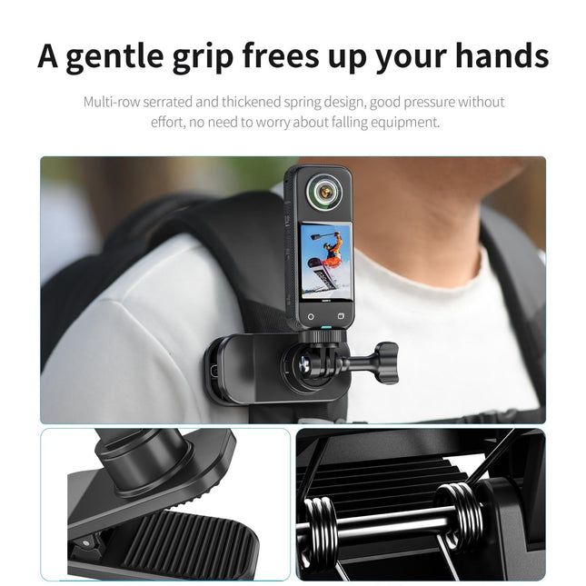 360 Degree Rotating Magnetic Backpack Clip Mount