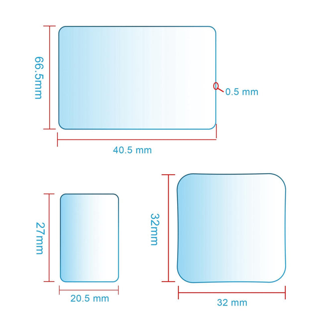 2-Piece Tempered Glass Film Set For Insta360 Ace Pro