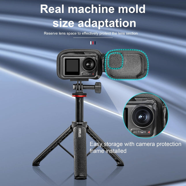 Portable Camera Case For Dji Action 3 / 4 - Pu Material