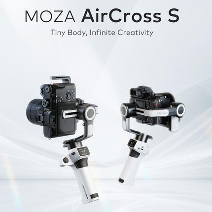 Aircross S 3 Axis Foldable Handheld Gimbal Stabilizer For Dslr Cameras And Smart Phone White