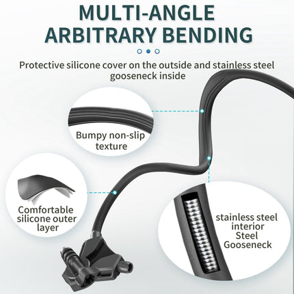 Adjustable Neck Vlog Bracket For Dji Gopro Insta360 Action Cameras And Smartphones