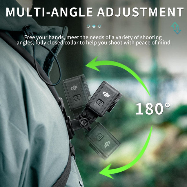 Adjustable Neck Vlog Bracket For Dji Gopro Insta360 Action Cameras And Smartphones