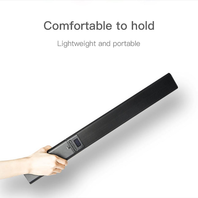 Handheld Rgb Led Video Light With App Control - Black