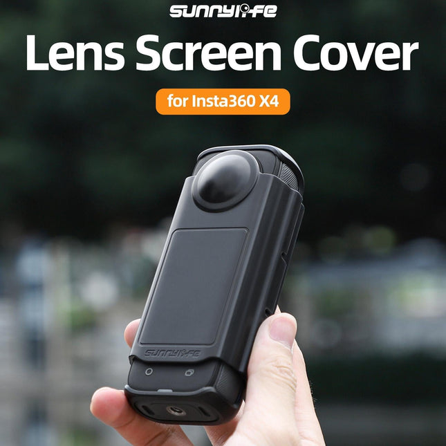 Transparent Black Sunnylife Lens Screen Protector For Insta360 X4