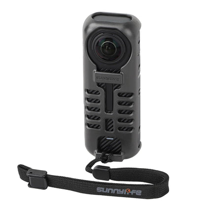 Graphene Protective Case For Insta360 X4 With Hand Strap - Black