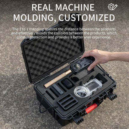 Waterproof Dual-Layer Storage Box For Insta360 X4 Startrc - Black