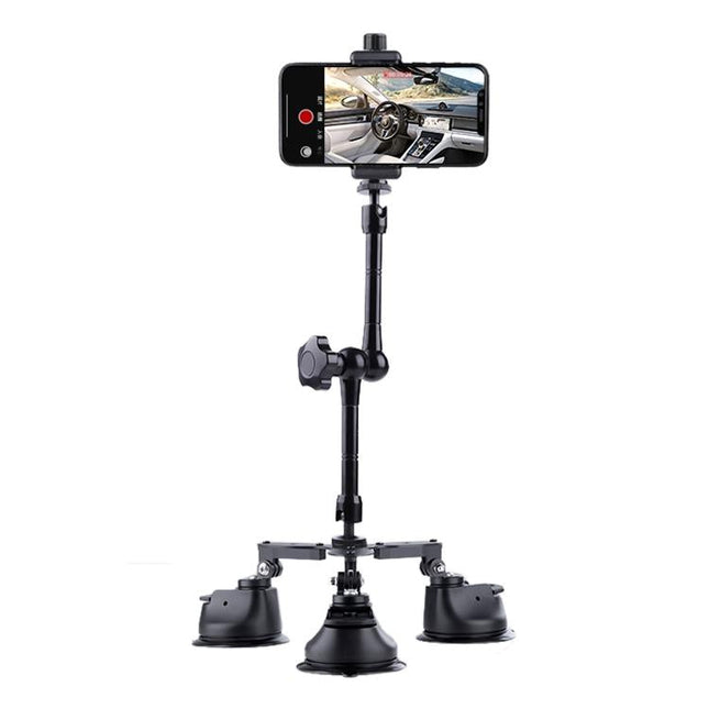 Articulating Magic Arm With Suction Cup Phone Clamp