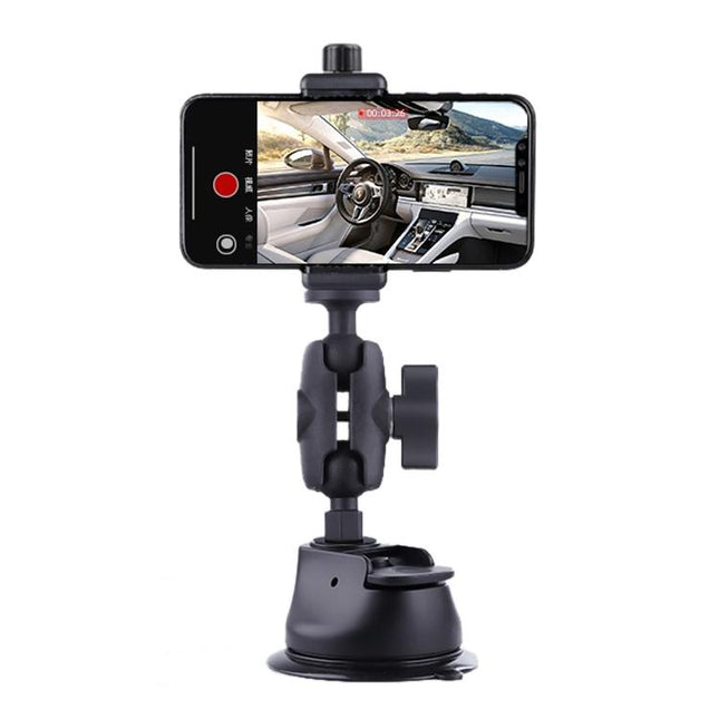 Single Suction Cup Arm Phone Mount With Connecting Rod