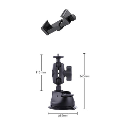 Single Suction Cup Arm Phone Mount With Connecting Rod