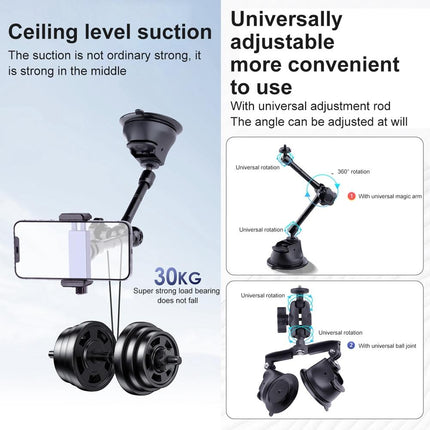 Articulating Magic Arm Camera Mount With Single Suction Cup