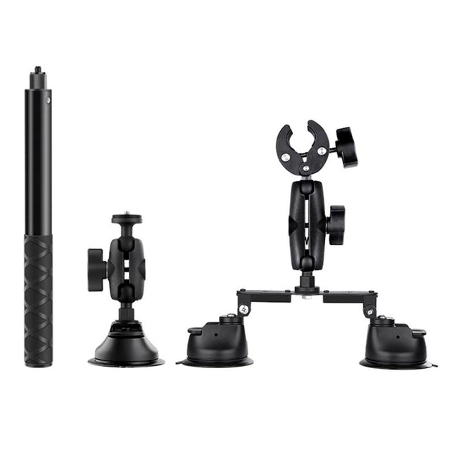Selfie Stick Kit With Dual Leg And Single Suction Cups