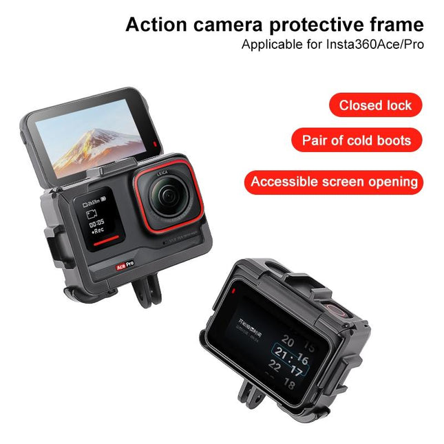 Insta360 Ace / Ace Pro Dual Cold Shoe Cage Expansion Adapter