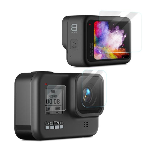 Protective Film And Screen Protector For Gopro Hero8 Camera Lens And Lcd Display