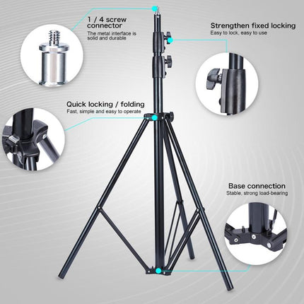 Professional Metal Lighting Stand For Studio Flash - 2.8M Height