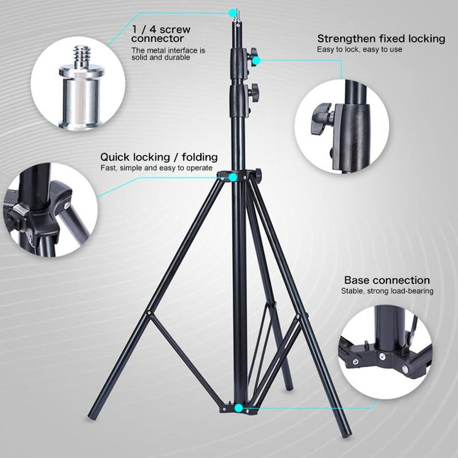 Professional Metal Lighting Stand For Studio Flash - 2.8M Height