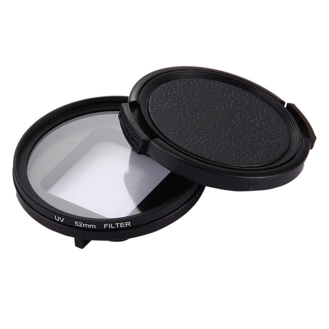 3-In-1 52Mm Round Uv Lens Filter For Gopro Hero7 / 6 / 5 With Cap