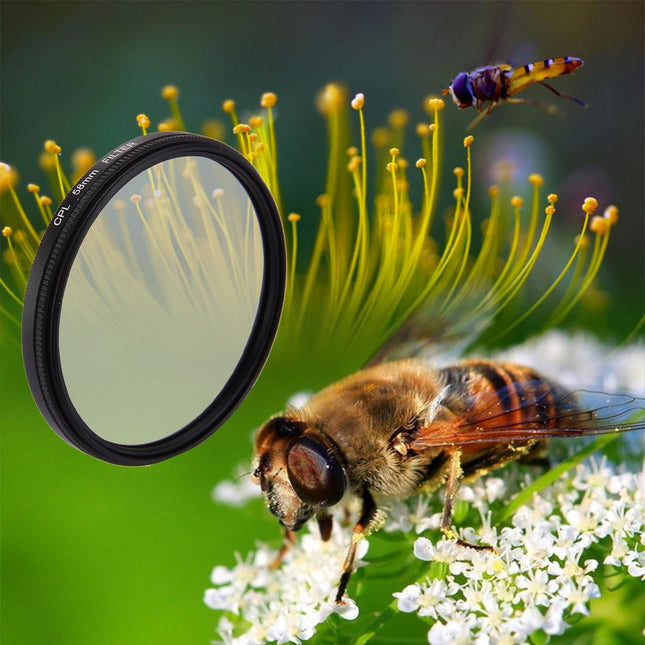 3-In-1 58Mm Round Cpl Lens Filter For Gopro Hero7 / 6 / 5 With Cap