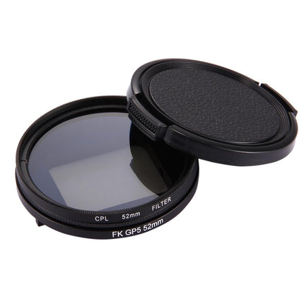 3-In-1 52Mm Round Cpl Lens Filter For Gopro Hero7 With Cap