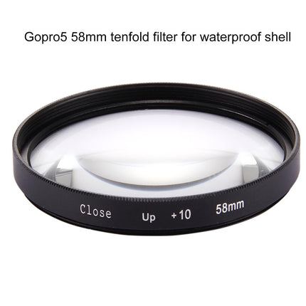 10X Close Up Lens Filter For Gopro Hero7 / 6 / 5 - 58Mm Dual Function