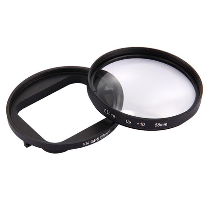 10X Close Up Lens Filter For Gopro Hero7 / 6 / 5 - 58Mm Dual Function