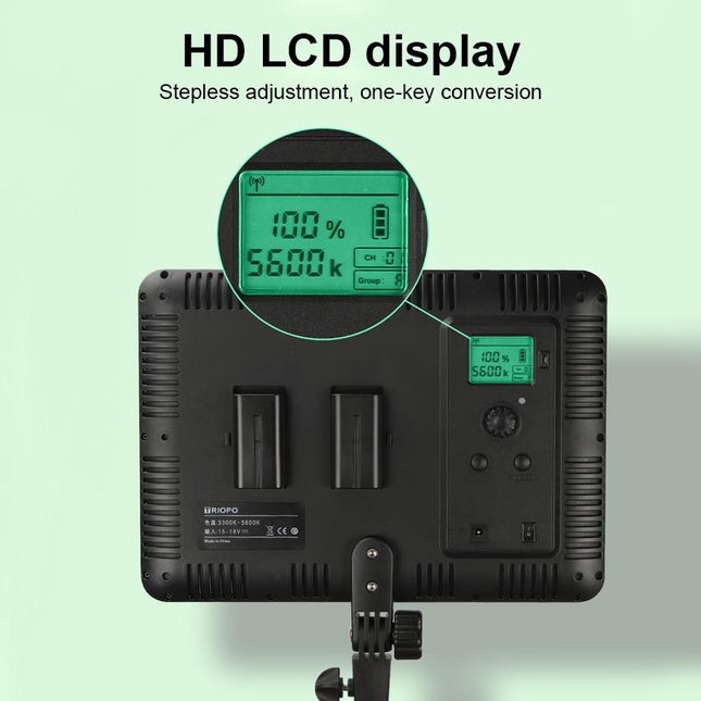 600 Led Flat Fill Light With Remote & Display - Ttv-600