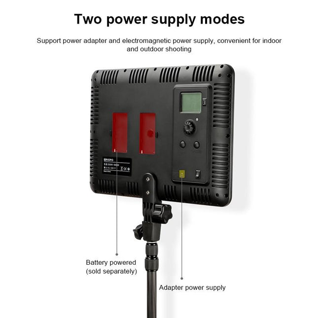 600 Led Flat Fill Light With Remote & Display - Ttv-600