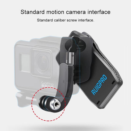 360 Degree J-Type Backpack Mount For Gopro Dji And Action Cameras