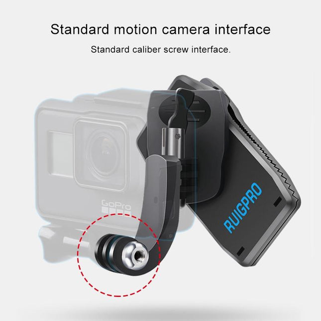 360 Degree J-Type Backpack Mount For Gopro Dji And Action Cameras