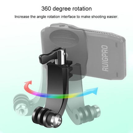 360 Degree J-Type Backpack Mount For Gopro Dji And Action Cameras