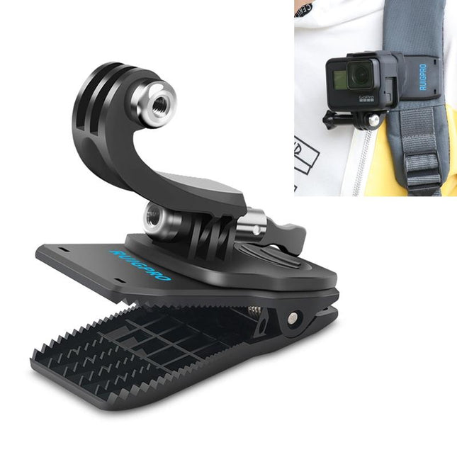 360 Degree J-Type Backpack Mount For Gopro Dji And Action Cameras