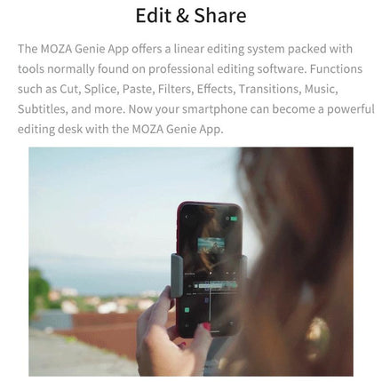 Foldable 3-Axis Gimbal For Action Camera And Smartphone - Grey