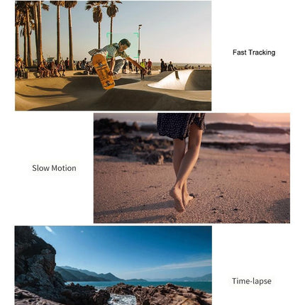 Foldable 3-Axis Gimbal For Action Camera And Smartphone - Grey