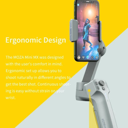 Foldable 3-Axis Gimbal For Action Camera And Smartphone - Grey