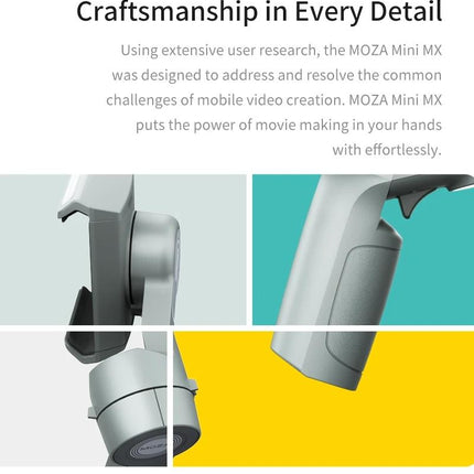 Foldable 3-Axis Gimbal For Action Camera And Smartphone - Grey