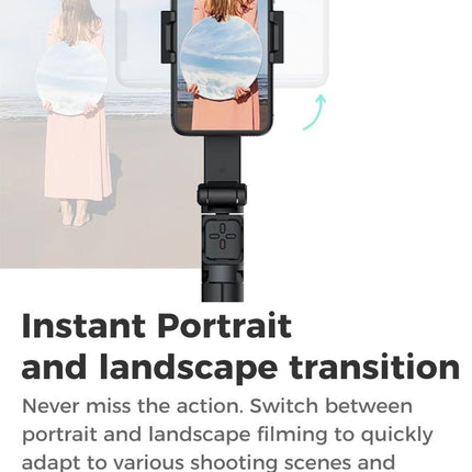 Portable Smartphone Gimbal Stabilizer - Foldable Green