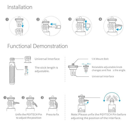 Extendable Selfie Stick For Dji Action Camera
