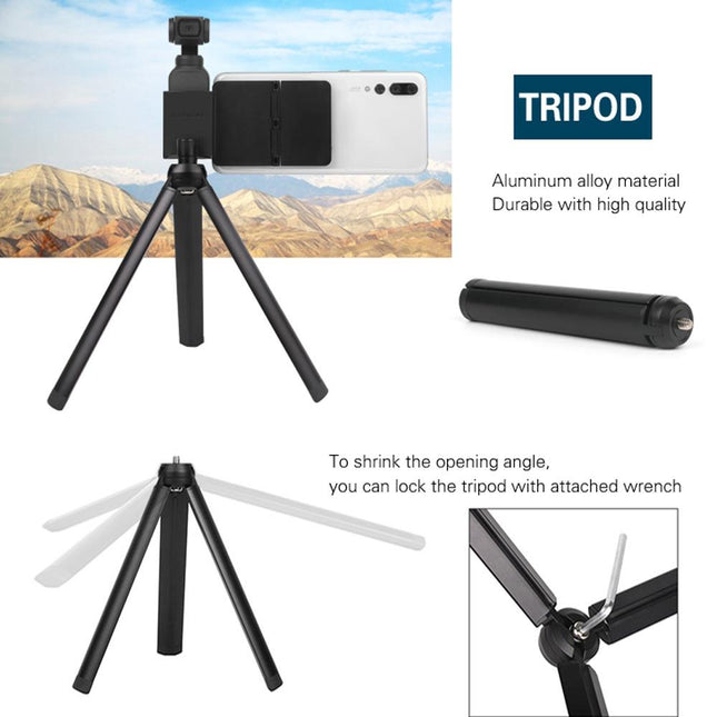 Folding Tripod For Dji Pocket With Sucker Holder
