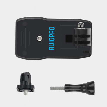 360 Degree Backpack Mount For Gopro Dji And Other Action Cameras - Rotating Clip Clamp