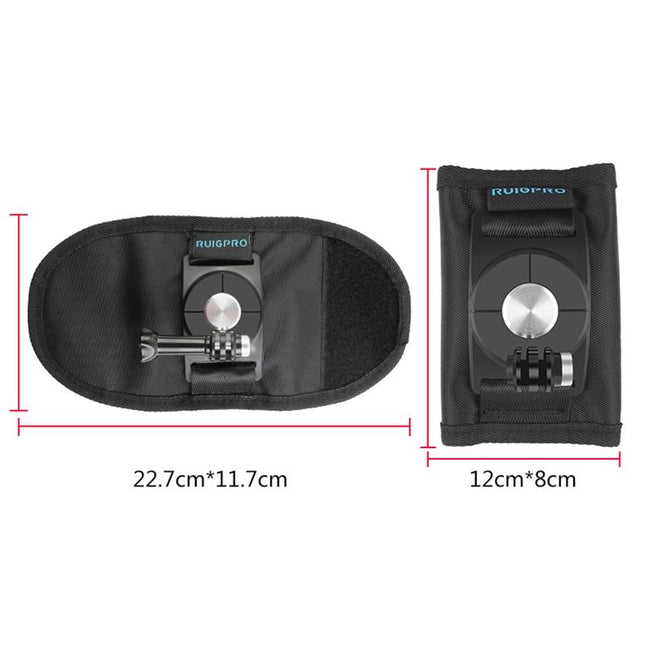 Universal Action Camera Backpack Mount - Rec Mounts Clip Clamp